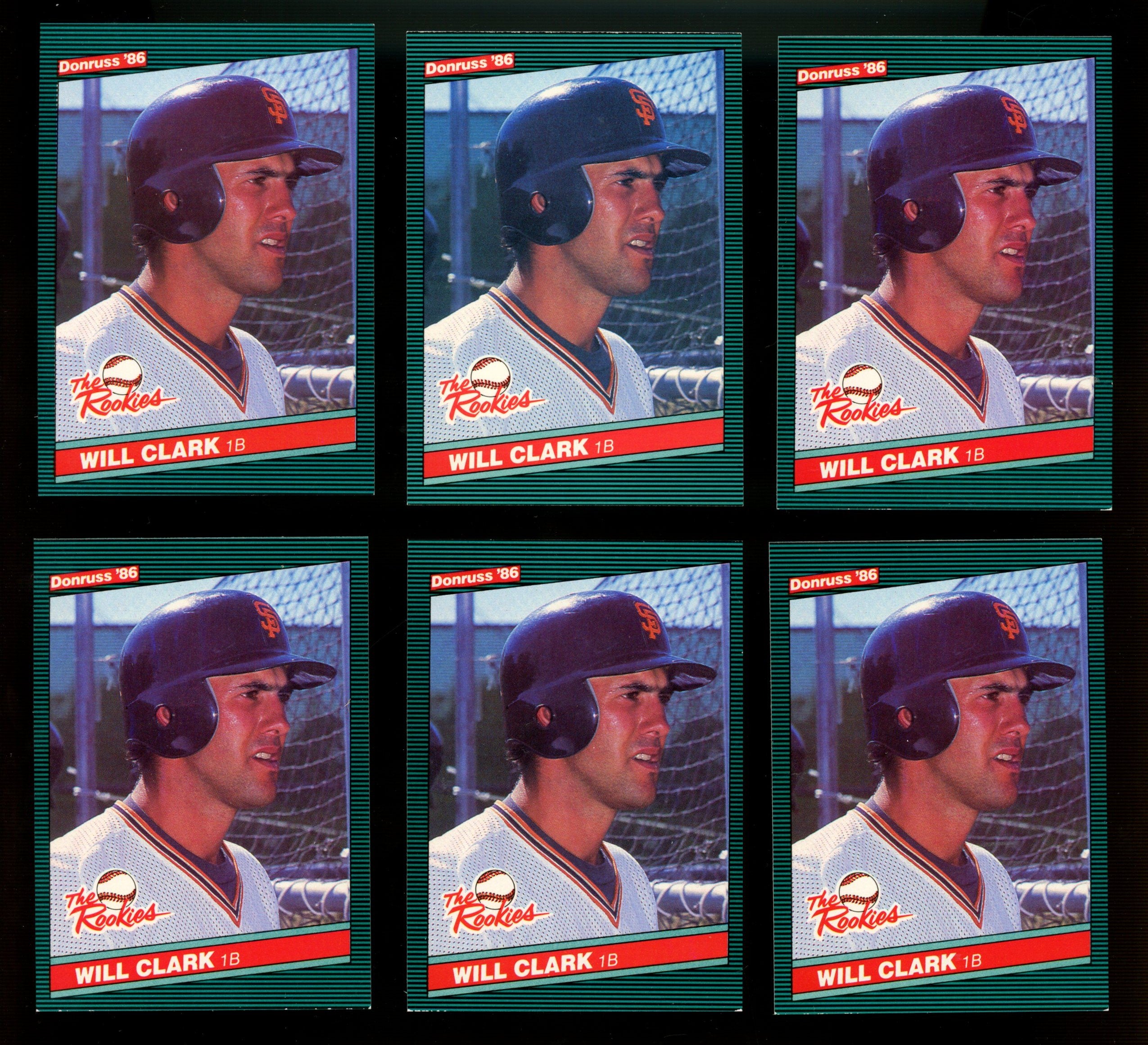 1986 Donruss Will Clark RC The Rookies #32 EX/MT (Lot Of 27)