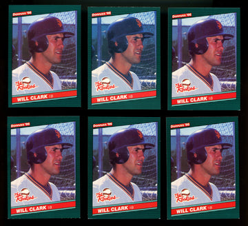 1986 Donruss Will Clark RC The Rookies #32 EX/MT (Lot Of 27)