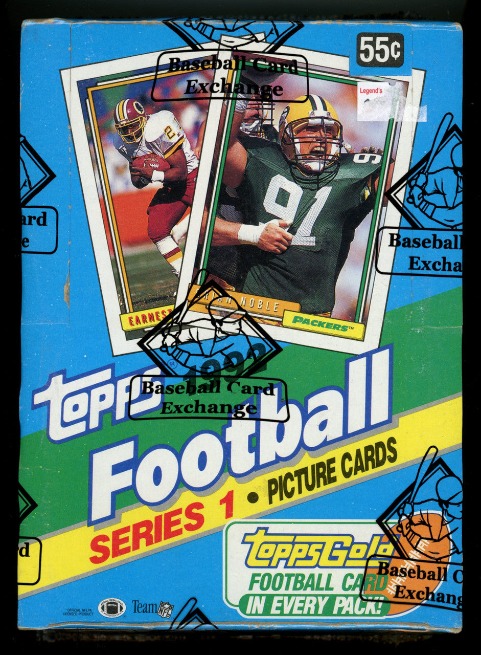 1992 Topps Football Series 1 Box BBCE Wrapped and Sealed