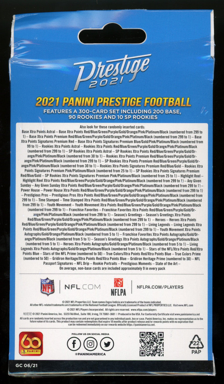 2021 Panini Prestige Football Hanger Box