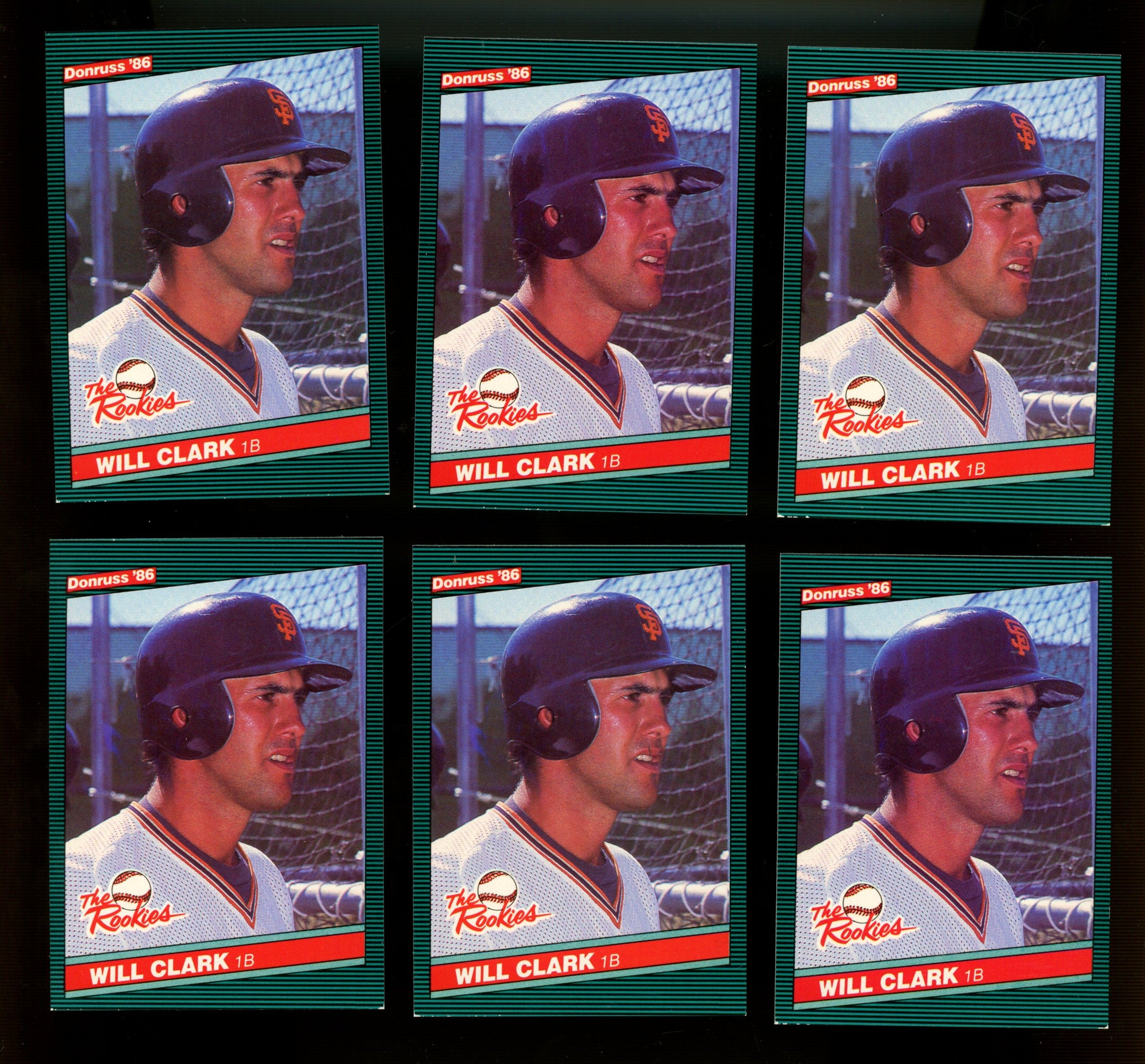 1986 Donruss Will Clark RC The Rookies #32 EX/MT (Lot Of 27)