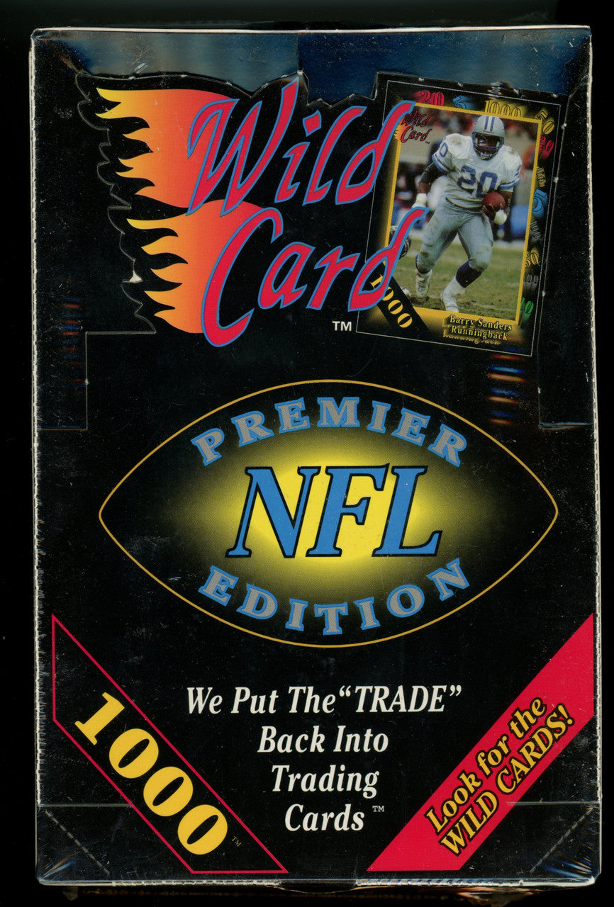 1991 Wild Card Football Premier Edition Box Factory Sealed