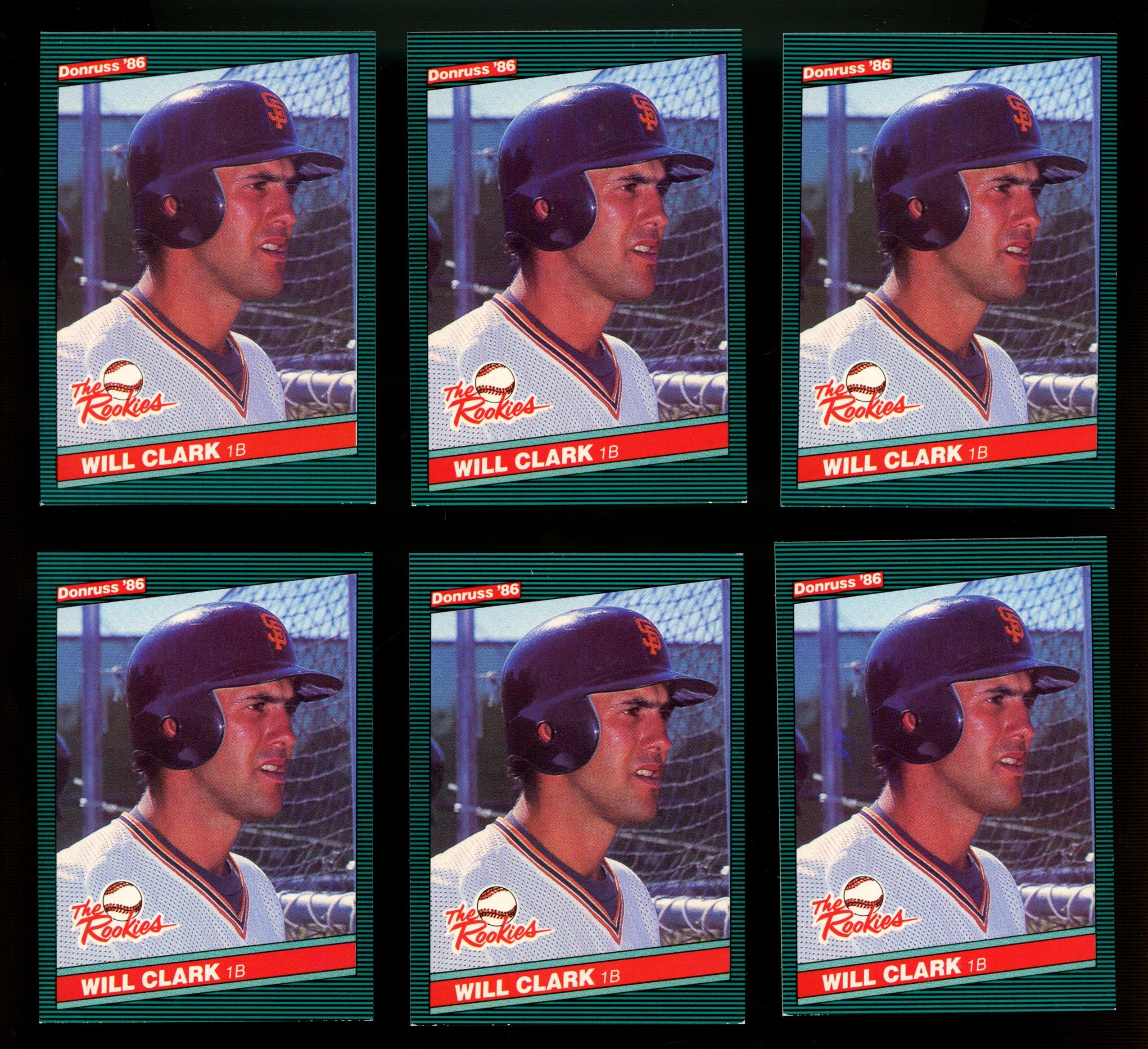 1986 Donruss Will Clark RC The Rookies #32 EX/MT (Lot Of 27)