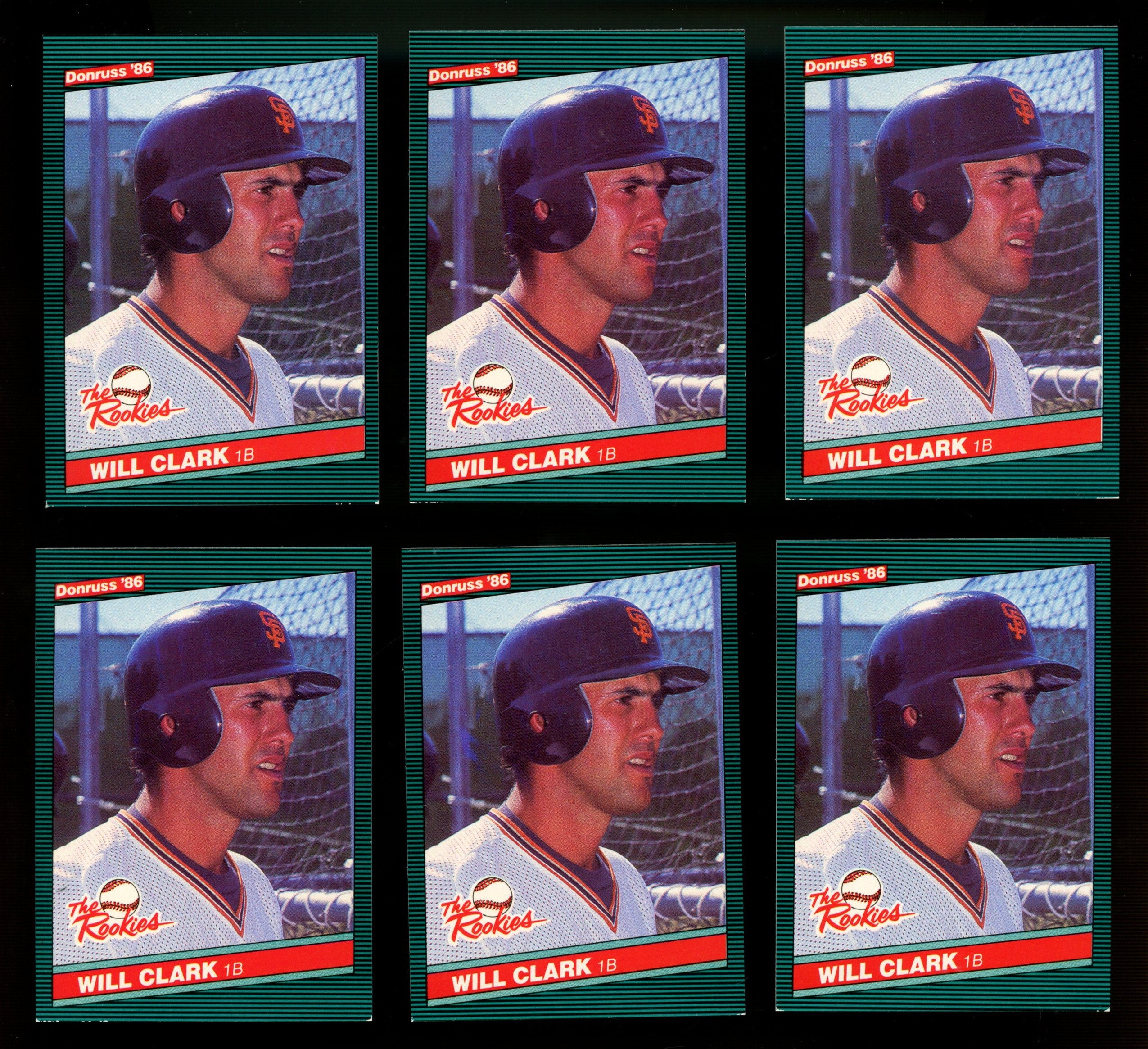 1986 Donruss Will Clark RC The Rookies #32 EX/MT (Lot Of 27)