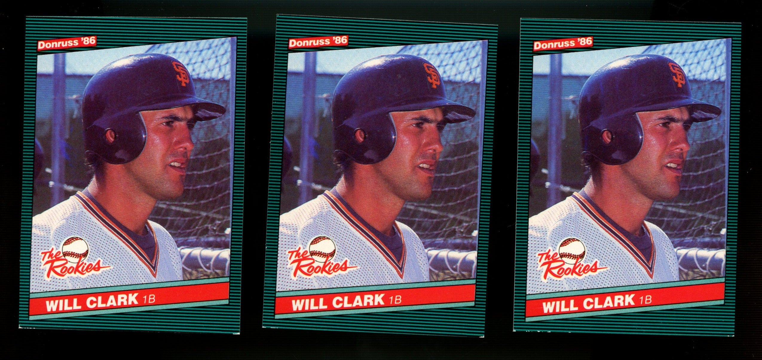 1986 Donruss Will Clark RC The Rookies #32 EX/MT (Lot Of 27)