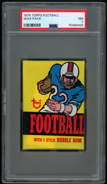 1976 Topps Football Wax Pack PSA 7 (458)
