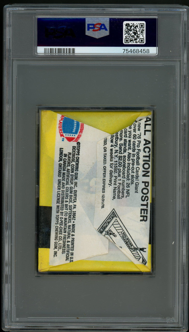 1976 Topps Football Wax Pack PSA 7 (458)