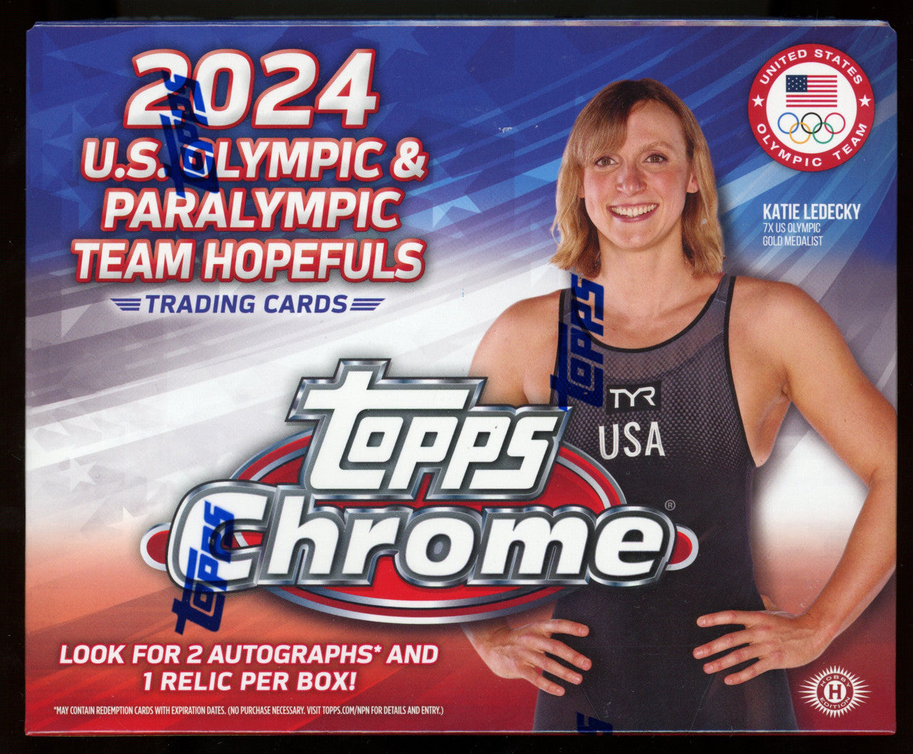 2024 Topps Chrome U.S. Olympic & Paralympic Hopefuls Hobby Box