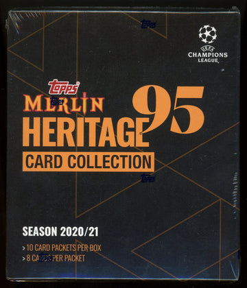 2020-21 Topps Merlin Heritage '95 Soccer Card Collection Box