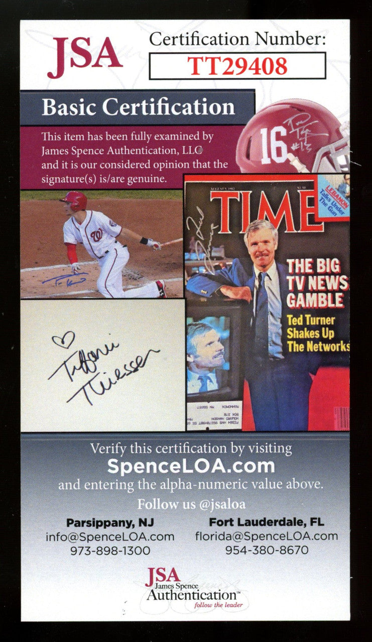 Lefty Gomez Signed Autographed Index Card JSA