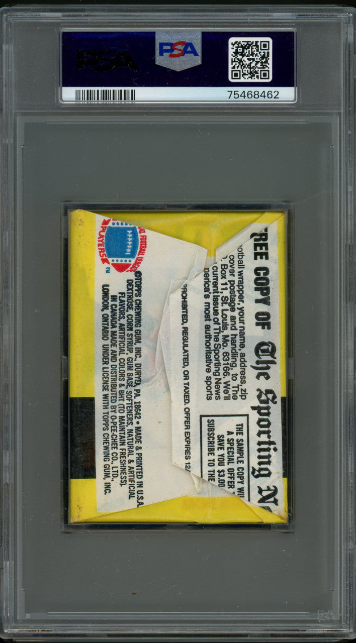 1976 Topps Football Wax Pack PSA 7 (462)