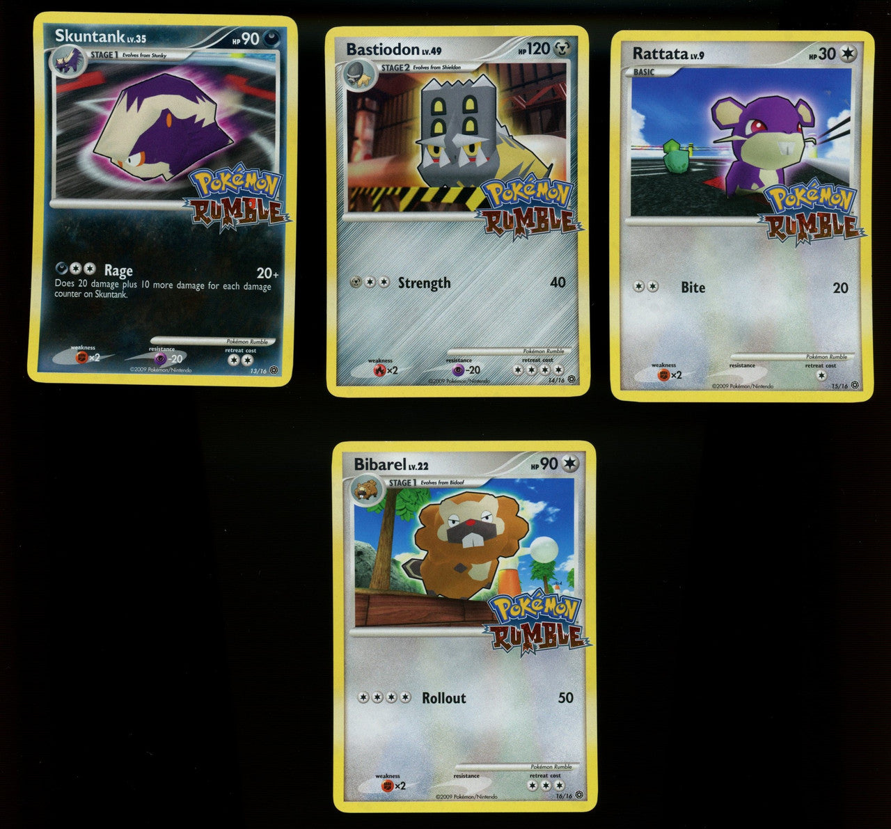 2009 Pokemon Rumble Complete Limited Release Promo Set 16/16