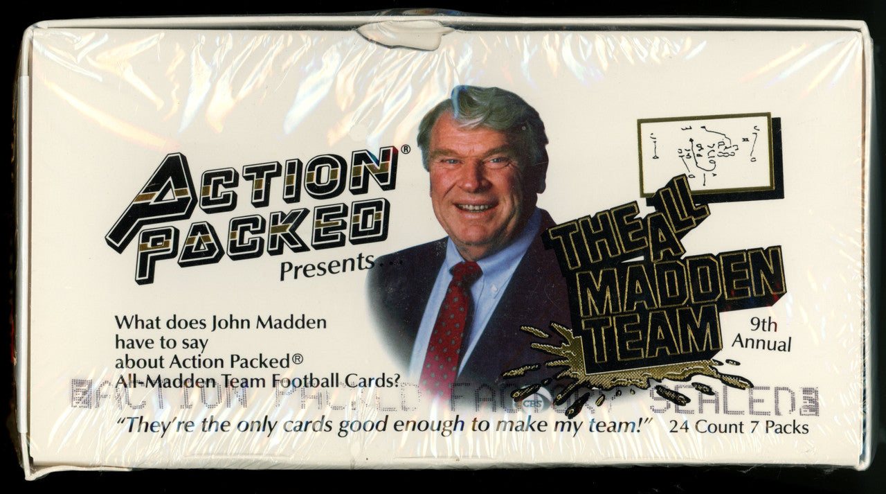 1993 Action Packed Football All Madden Team Box Factory Sealed