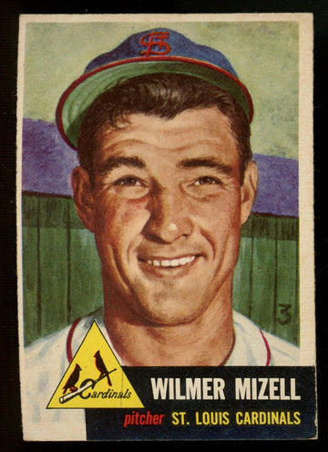 1953 Topps Wilmer Mizell #128 VG