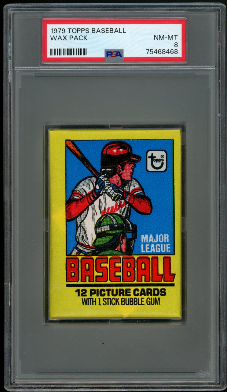 1979 Topps Baseball Wax Pack PSA 8 (468)