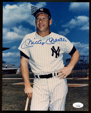 Mickey Mantle Signed Autographed 8x10 Photo JSA