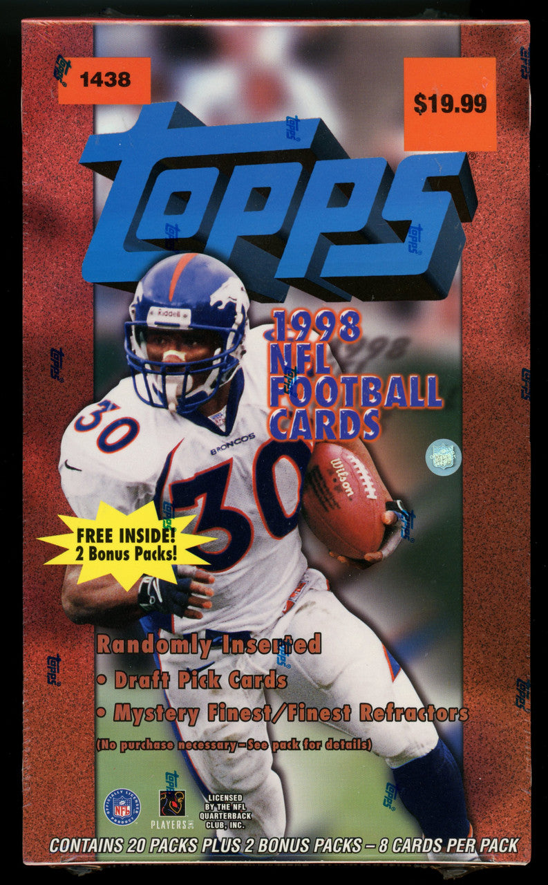 1998 Topps Football 22 Pack Retail Box Factory Sealed