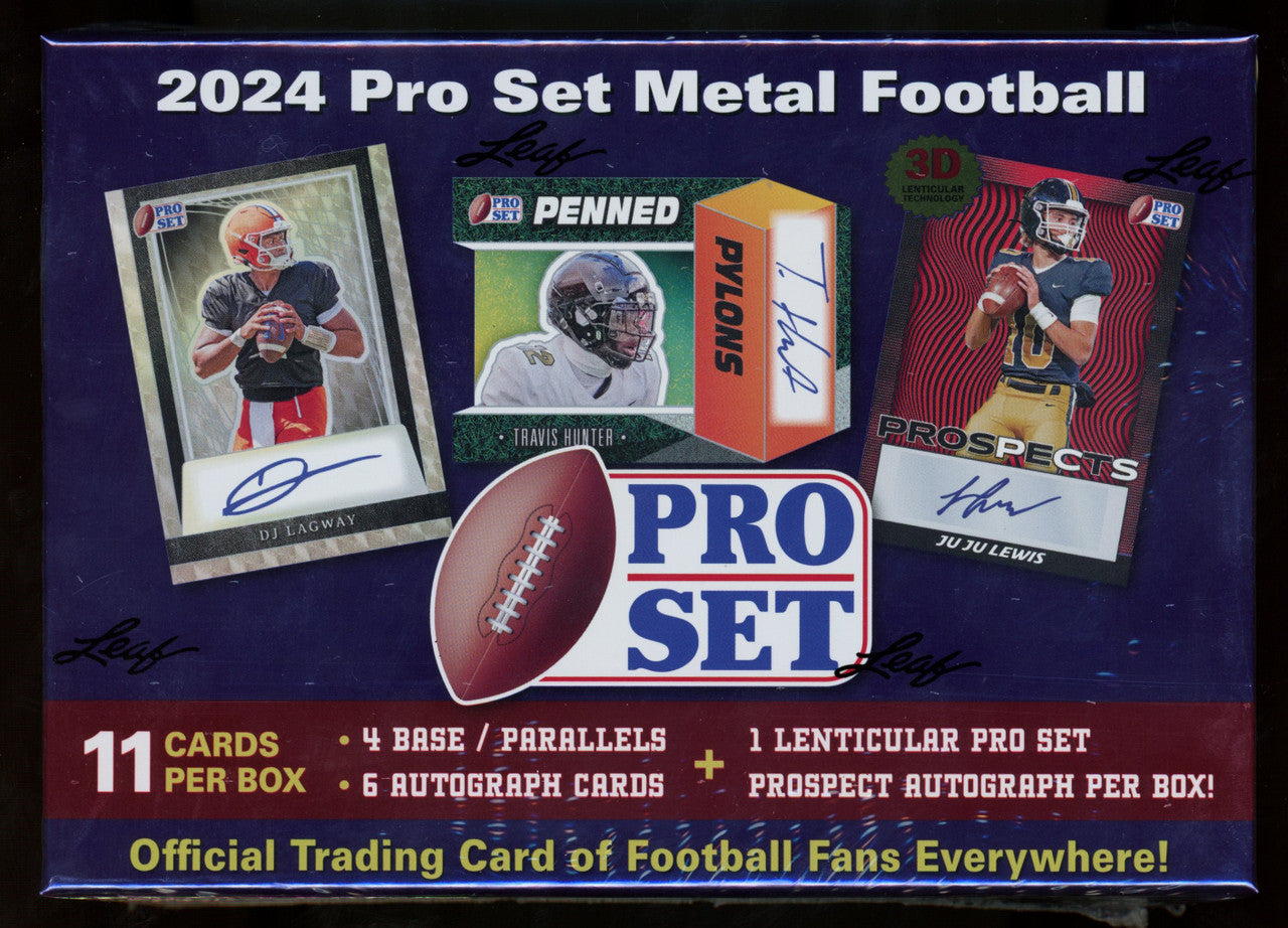 2024 Leaf Pro Set Metal Football Hobby Box