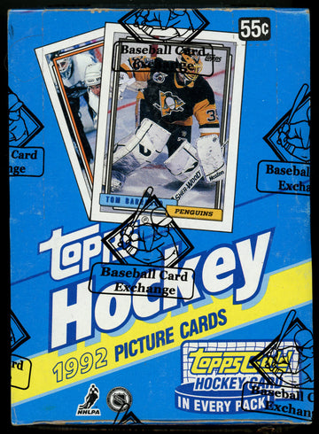 1992-93 Topps Hockey Wax Box BBCE Wrapped and Sealed