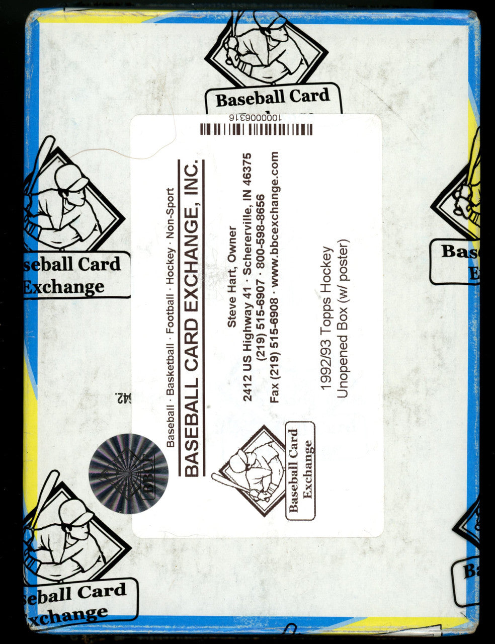 1992-93 Topps Hockey Wax Box BBCE Wrapped and Sealed