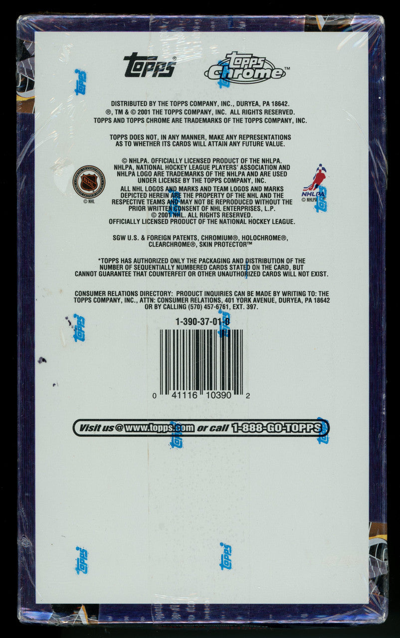 2000-01 Topps Chrome Hockey Hobby Box Factory Sealed