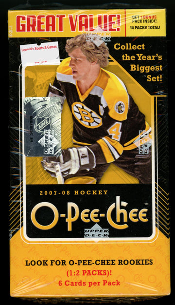 2007-08 Upper Deck O-Pee-Chee Hockey Blaster Box Factory Sealed