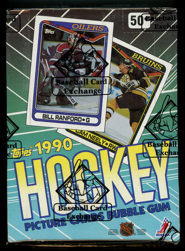 1990-91 Topps Hockey Wax Box BBCE Wrapped and Sealed