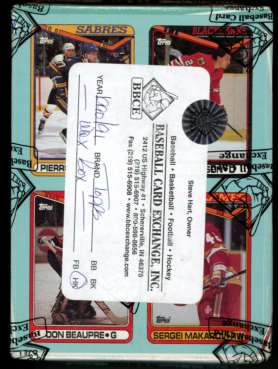 1990-91 Topps Hockey Wax Box BBCE Wrapped and Sealed