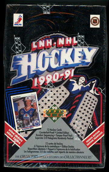 1990-91 Upper Deck Hockey High Series French Box Factory Sealed