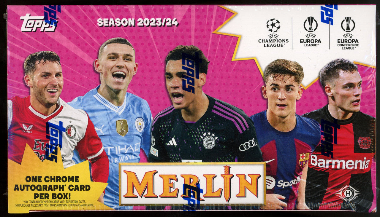 2023/24 Topps Chrome Merlin UEFA CC Soccer Hobby Box