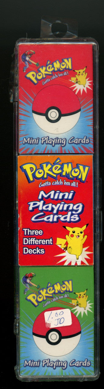 1999 Bicycle Pokemon 3 - Pack Mini Playing Cards Factory Sealed