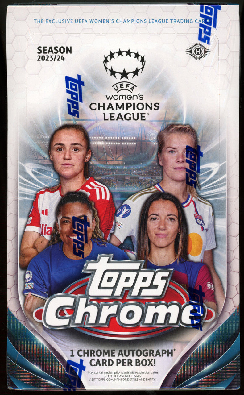 2023/24 Topps Chrome UEFA Women's Champions League Soccer Hobby Box