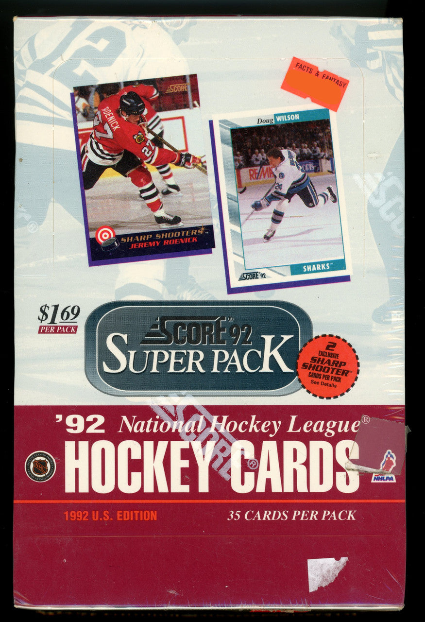 1992 Score Hockey US Edition Super Pack Box Factory Sealed