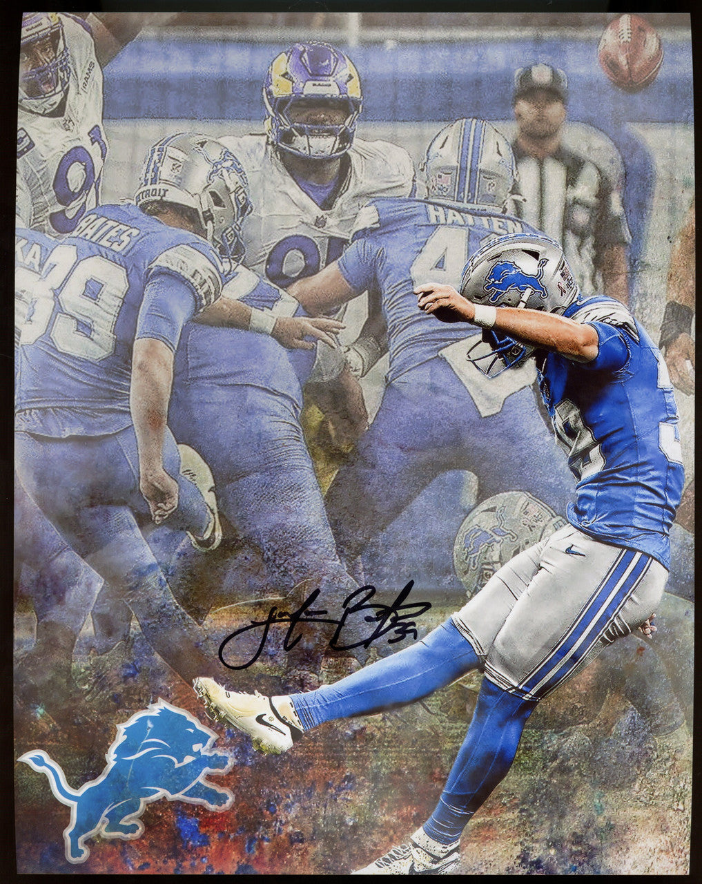 Jake Bates Signed Autographed 16x20 Photo Collage