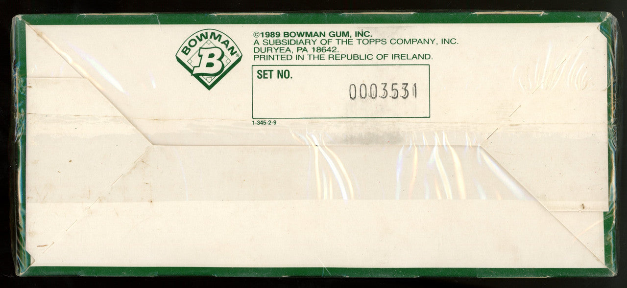 1989 Bowman Tiffany Baseball Complete Set Factory Sealed