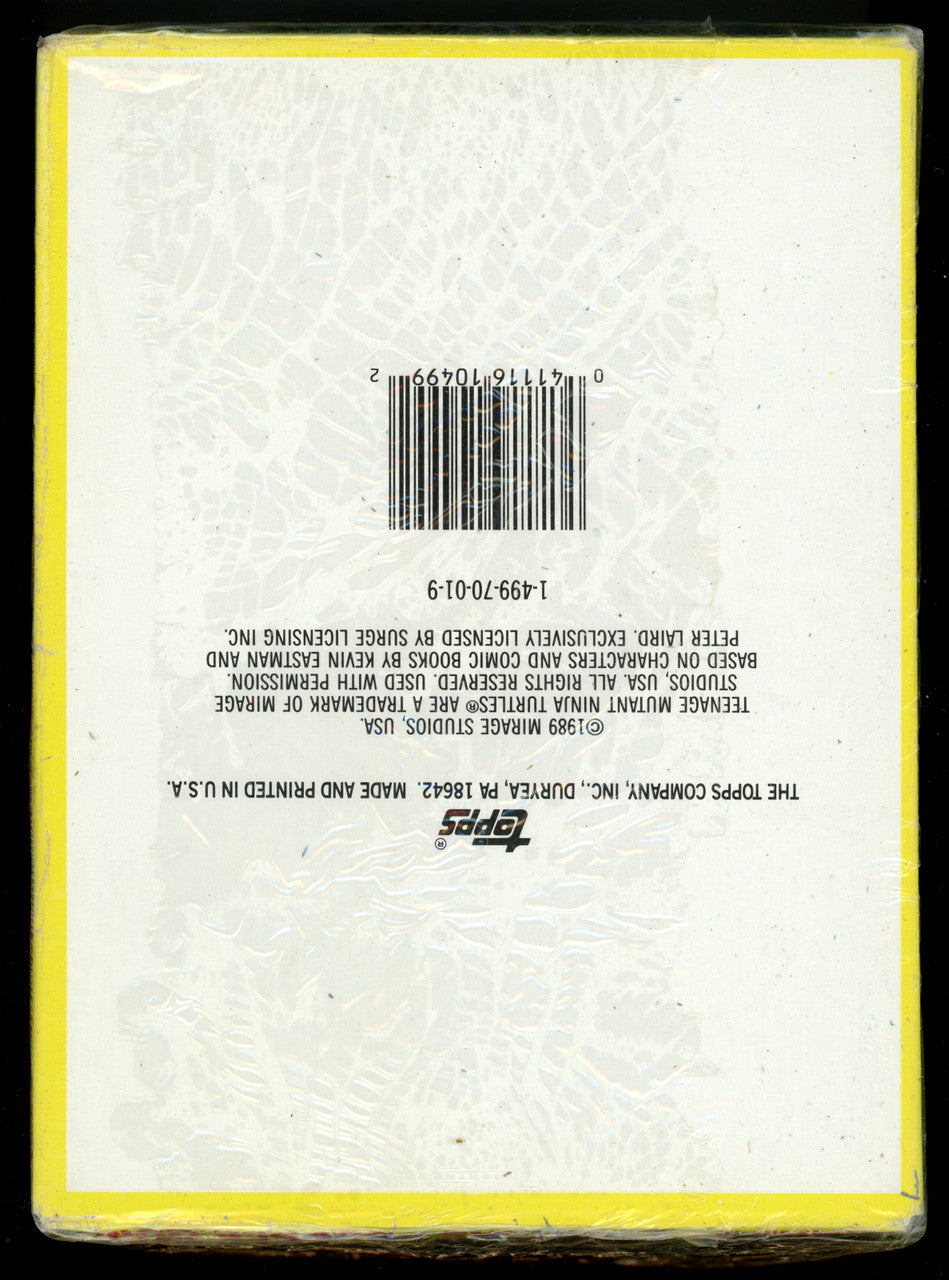 1989 Topps Teenage Mutant Ninja Turtles Series 1 Box Sealed