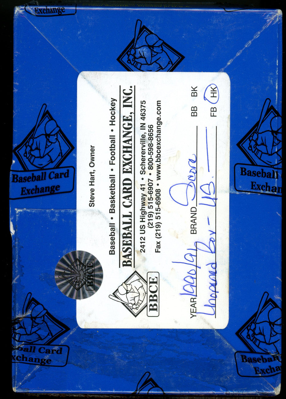 1990-91 Score Hockey Wax Box BBCE Wrapped and Sealed