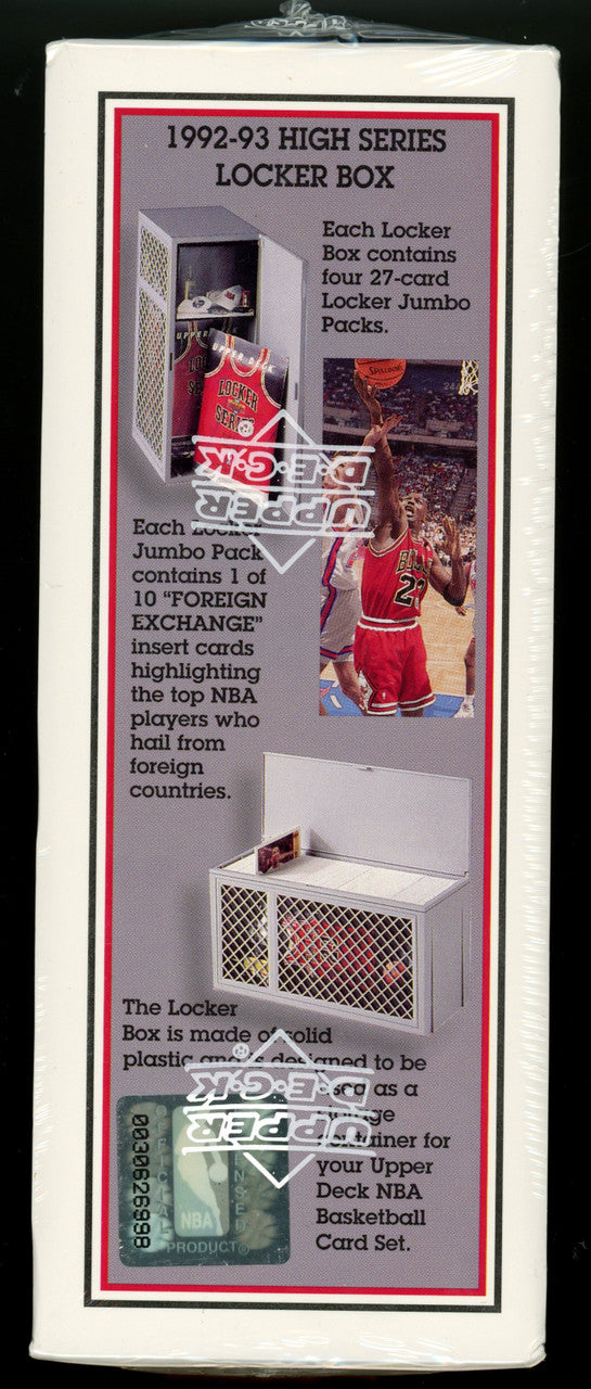 1992-93 Upper Deck High Series Basketball Locker Box Factory Sealed