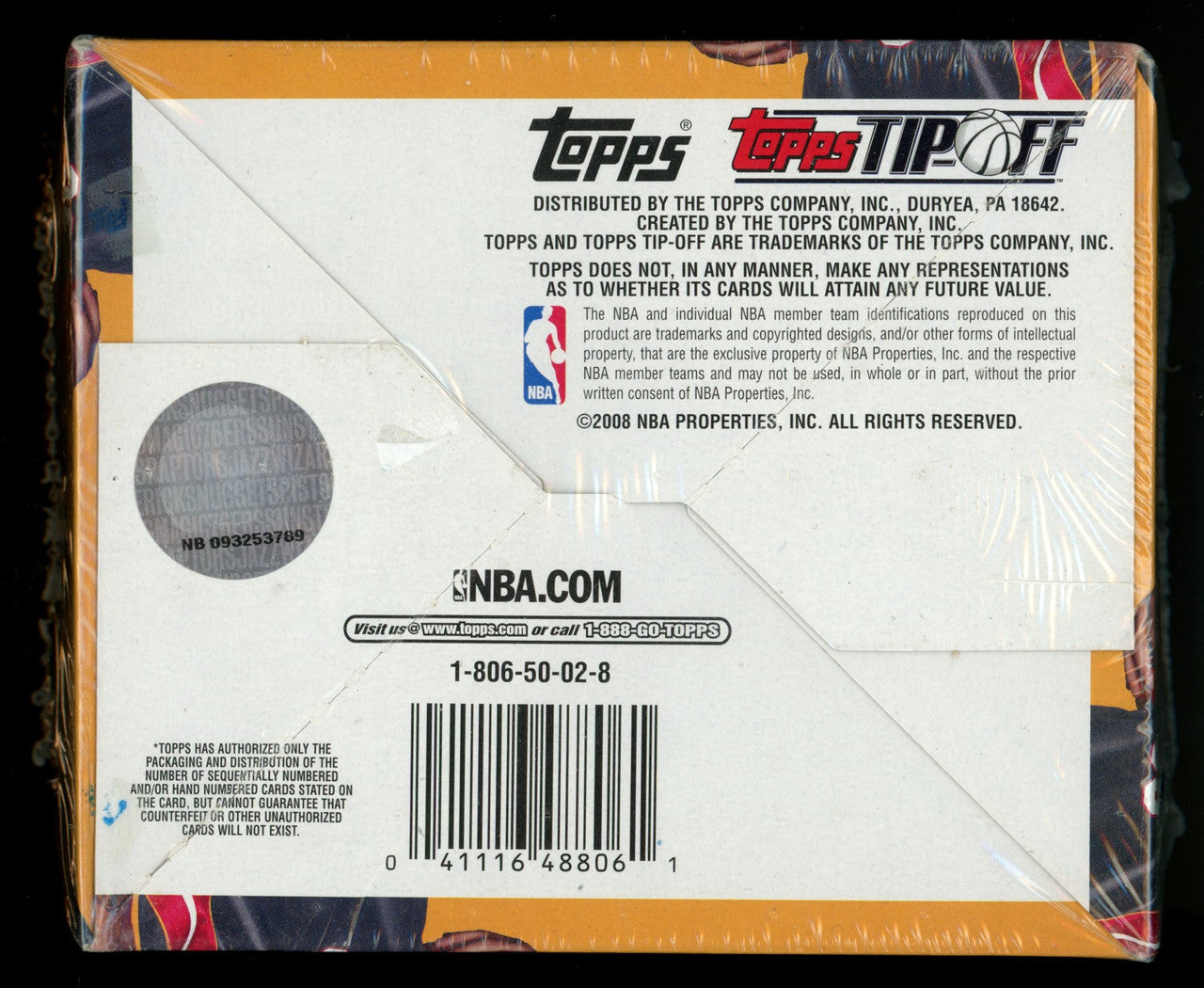 2008-09 Topps Tip-Off Basketball Retail Box (36 Packs) Factory Sealed