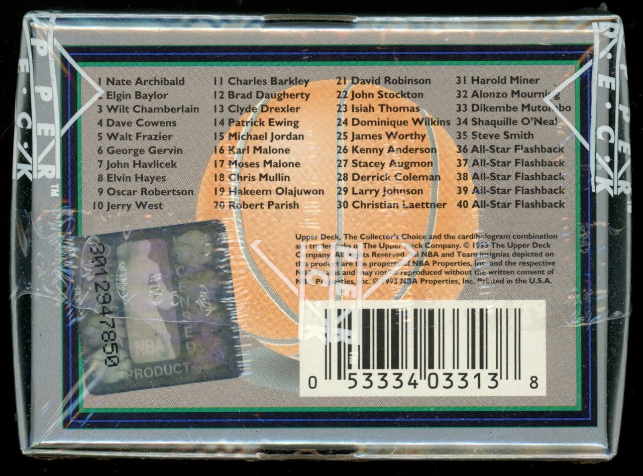 1992-93 Upper Deck NBA All-Star Weekend Collector Set 40 Cards Sealed