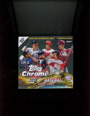 2018 Topps Chrome Update Baseball Mega Box Factory Sealed