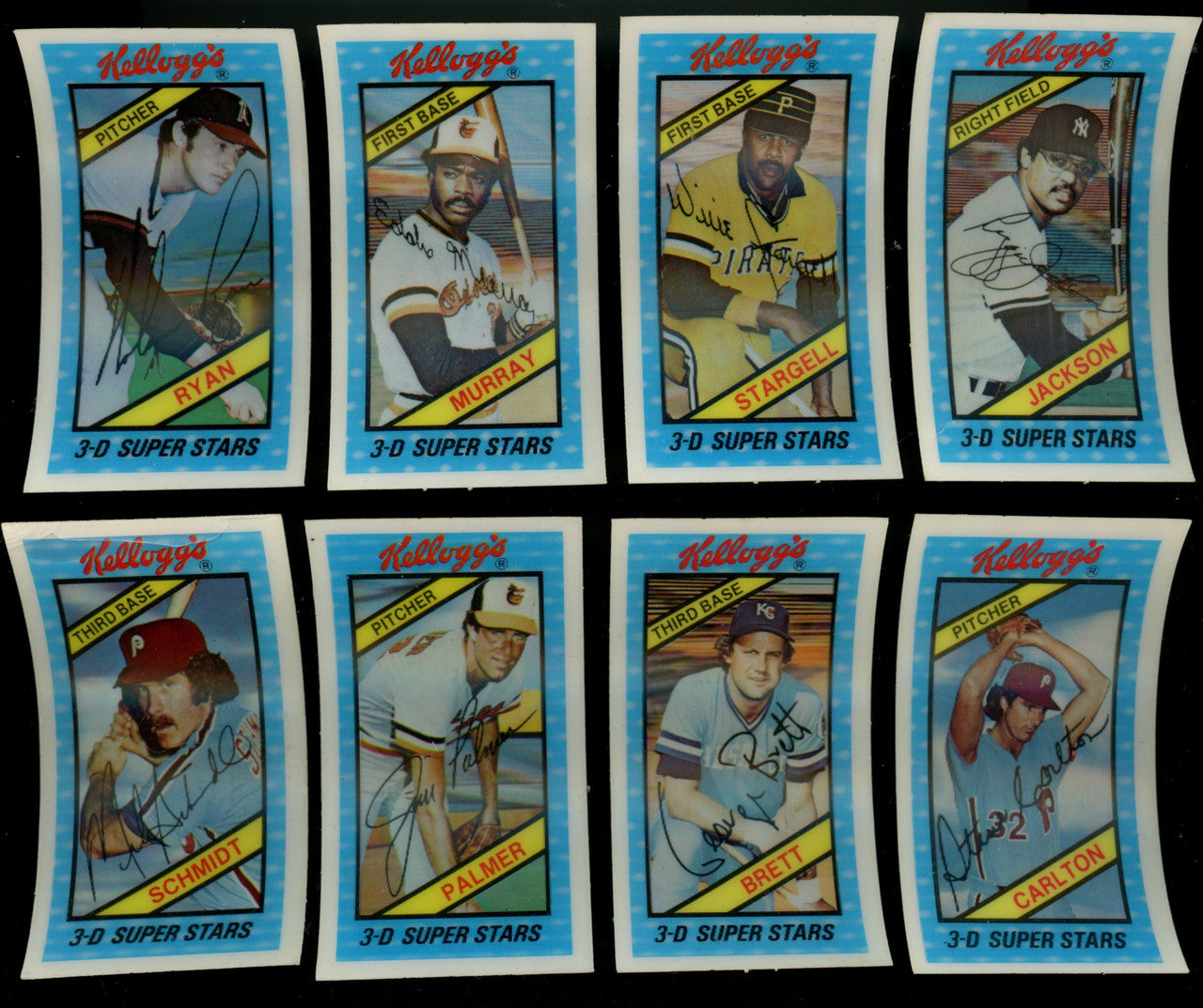1980 Kellogg's Xographs Baseball Complete Set (60)