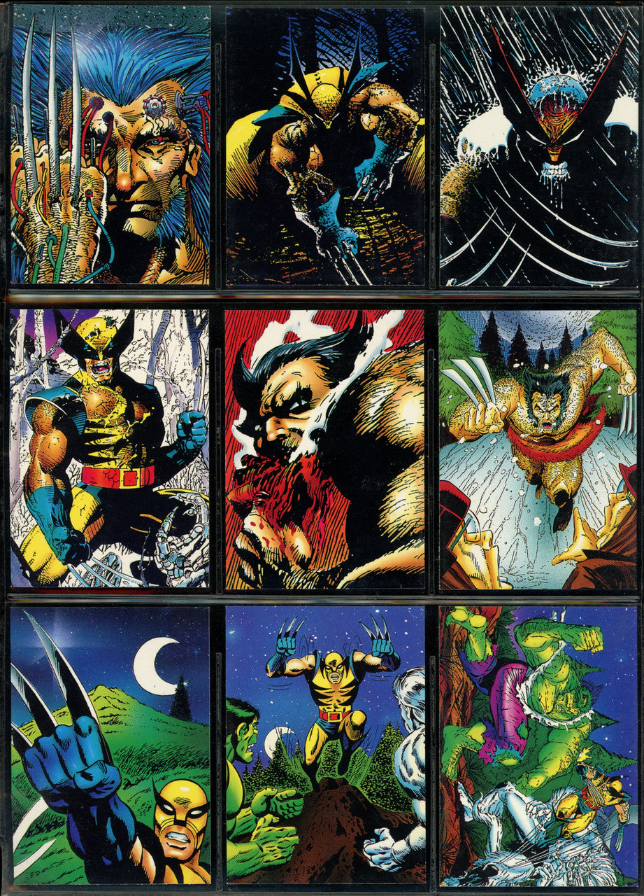 1992 Comic Images Wolverine Set 89/90 + Spider-Man Complete Set NM