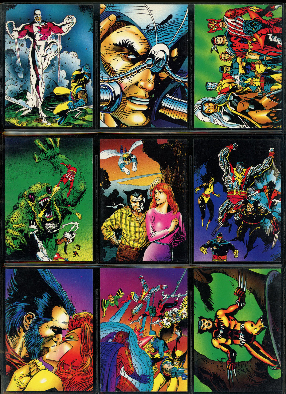 1992 Comic Images Wolverine Set 89/90 + Spider-Man Complete Set NM