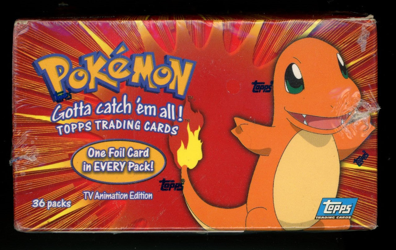 1999 Topps Pokemon TV Animation Series 1 Blue Label Booster Box Factory Sealed
