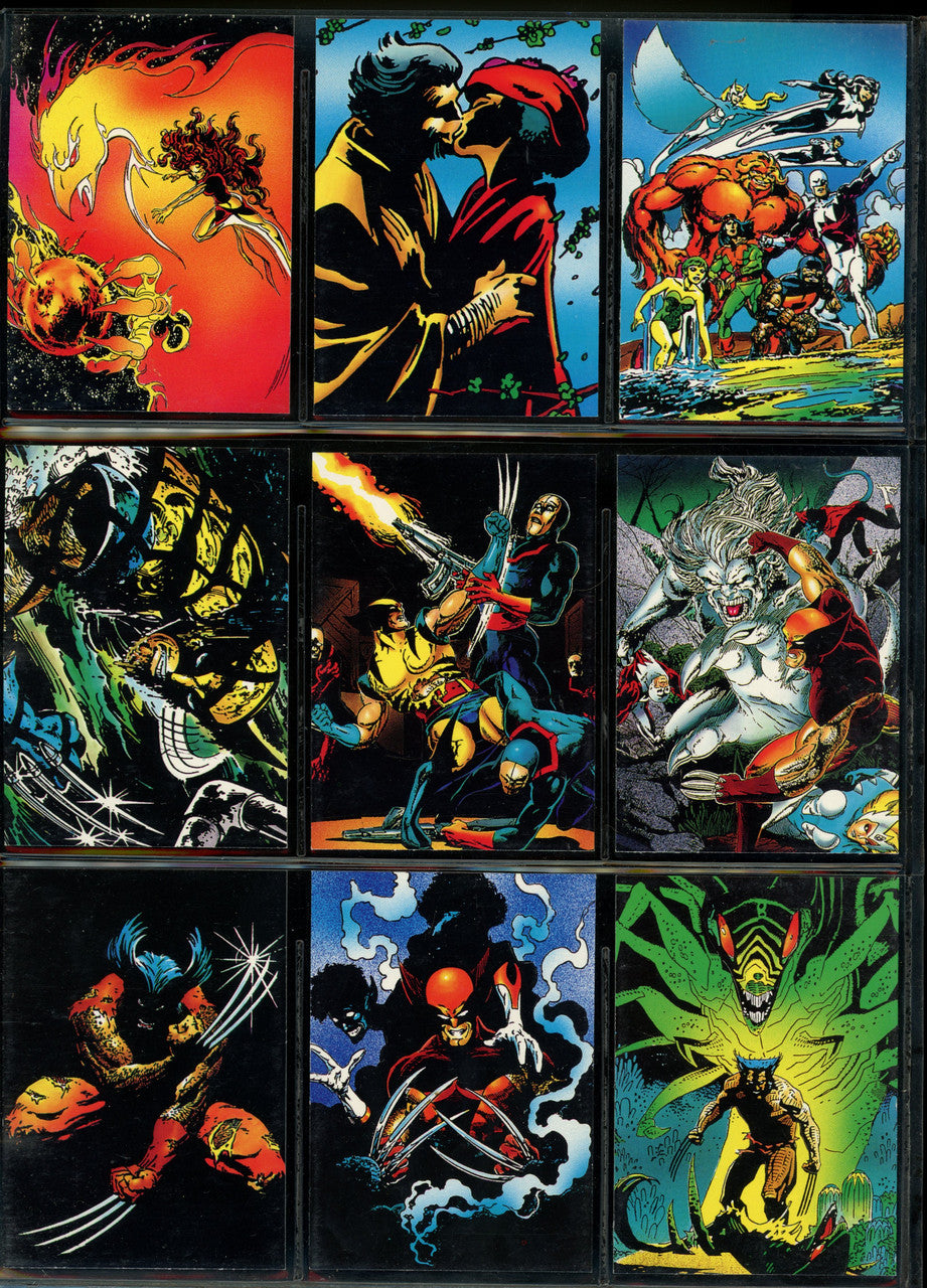 1992 Comic Images Wolverine Set 89/90 + Spider-Man Complete Set NM