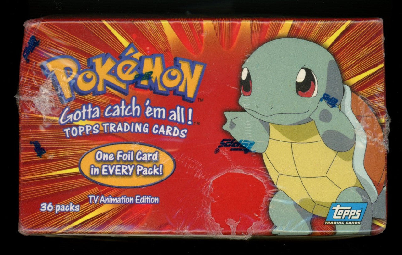 1999 Topps Pokemon TV Animation Series 1 Blue Label Booster Box Factory Sealed
