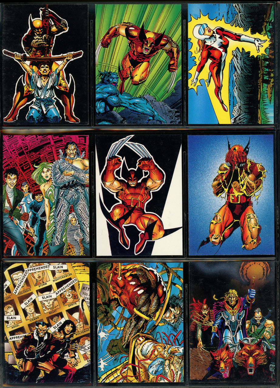 1992 Comic Images Wolverine Set 89/90 + Spider-Man Complete Set NM