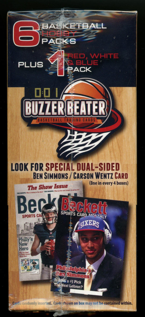 2016 MJ Holding Buzzer Beater Basketball Box Sealed 1 Prizm Red White Blue Pack