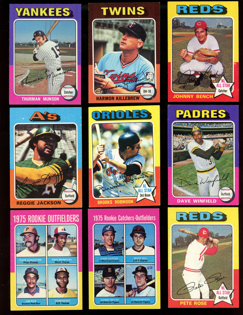 1975 Topps Baseball Complete Set 1-660 EX-MT Condition